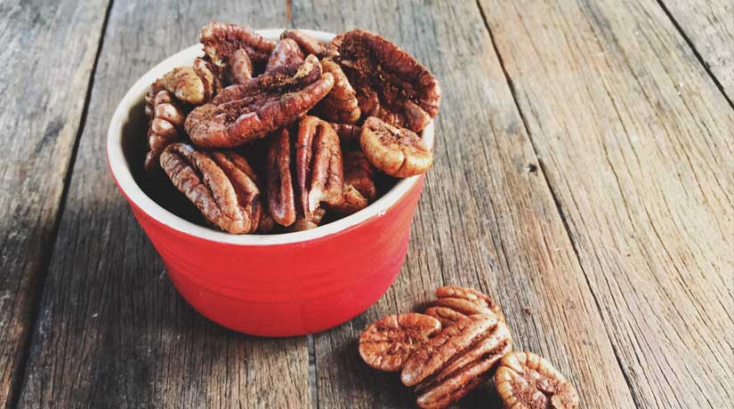 Spicy Ginger Roasted Pecans