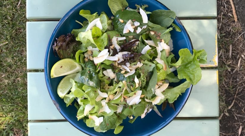Lettuce and Coconut Salad