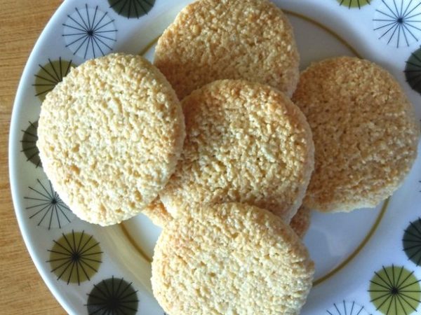 Lemon Cashew and Coconut Cookies